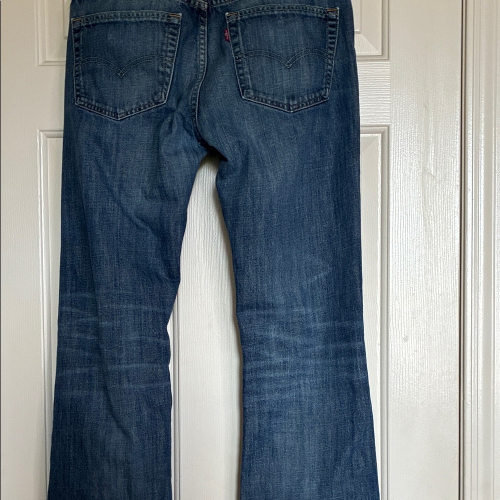 Levi's Men's Straight Jeans - Classic Blue - Picture 7 of 13